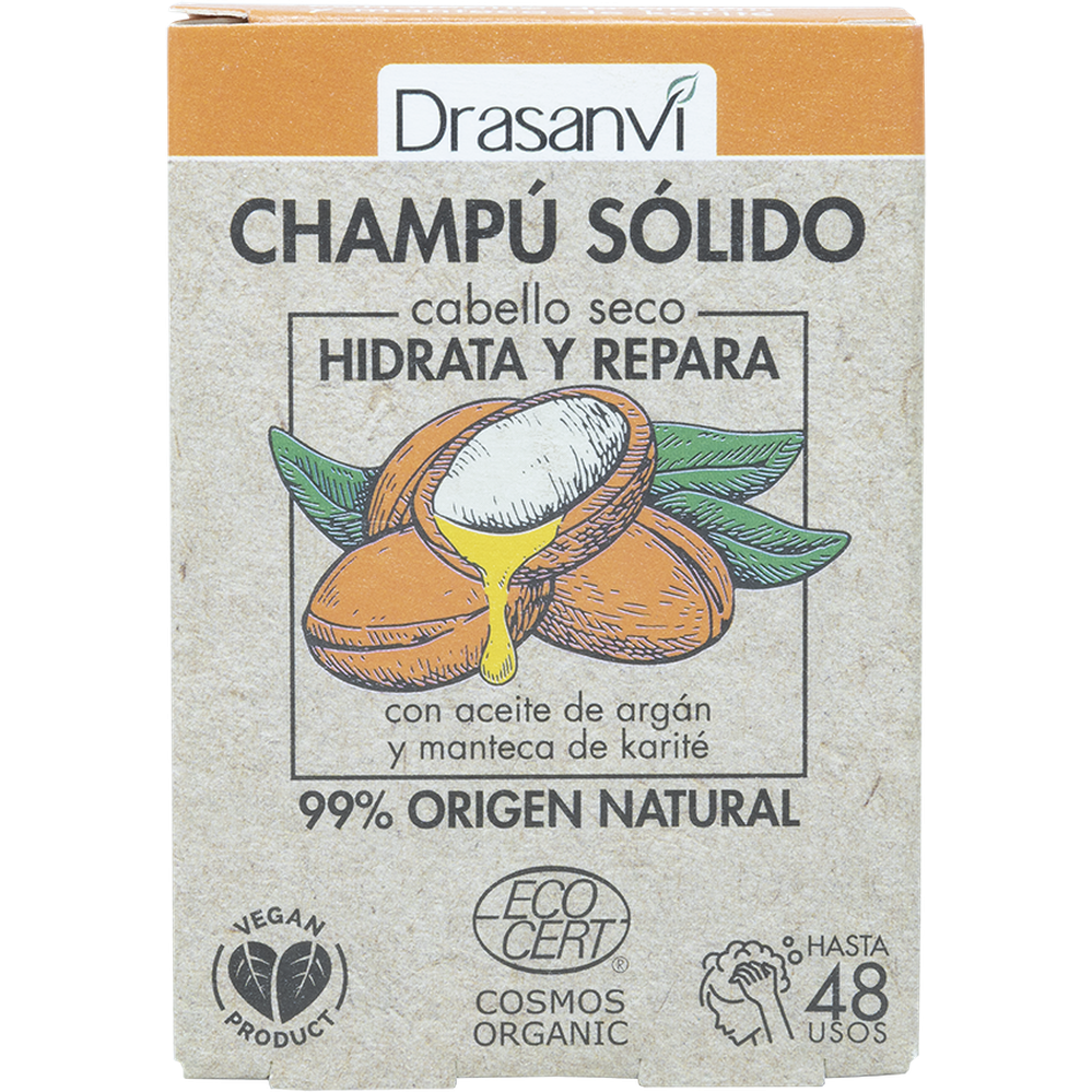 Champú Sólido Hidrata Y Repara - Cabello Seco - Cosmos Organic Bio 80g
