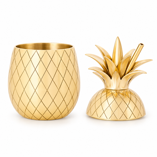 Pineapple Tumbler — Mediana — fondo blanco