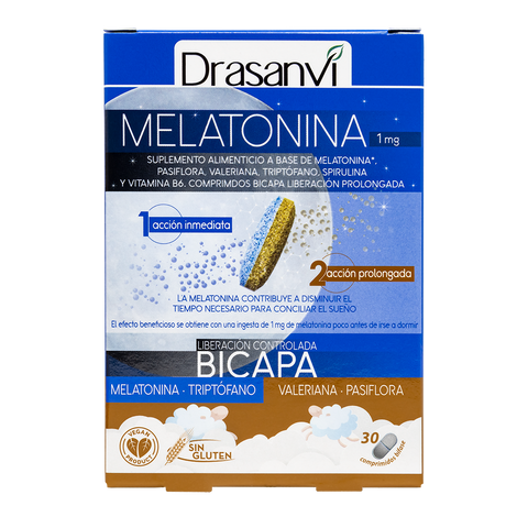 Melatonina Bicapa 30 Comprimidos Drasanvi