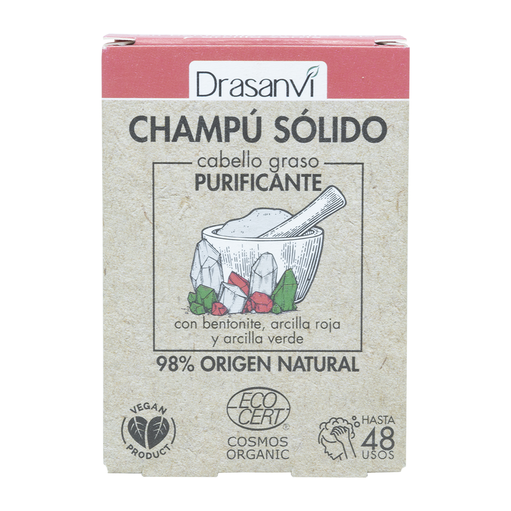 Champú Sólido - Purificante - Cabello Graso Cosmos Organic Bio 80g