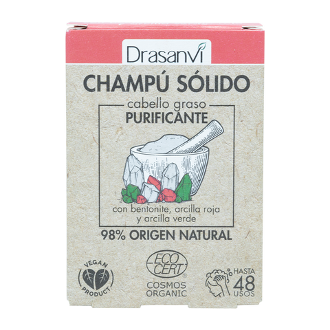 Champú Sólido - Purificante - Cabello Graso Cosmos Organic Bio 80g