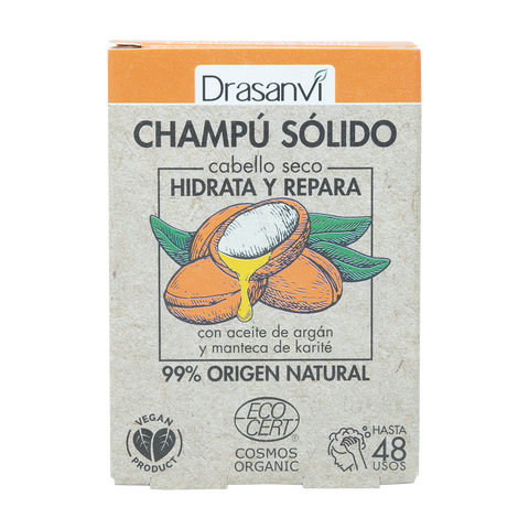 Champú Sólido Hidrata Y Repara - Cabello Seco - Cosmos Organic Bio 80g