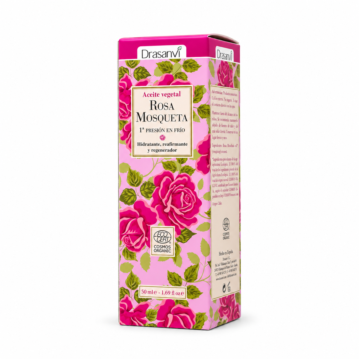 Aceite de Rosa Mosqueta Cosmos Organic Bio 50ml — fondo blanco