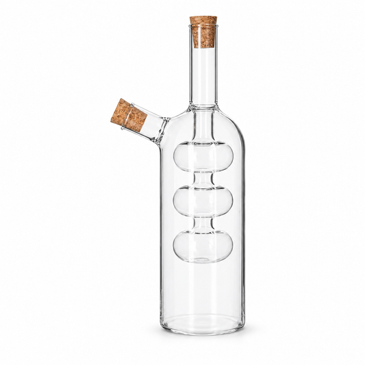 Aceitera & Vinagrera 2 en 1 — fondo blanco