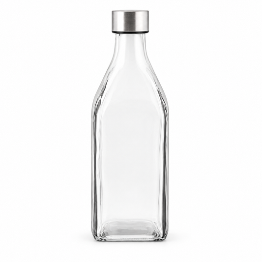 Botella con Tapa de Metal 1L — fondo blanco
