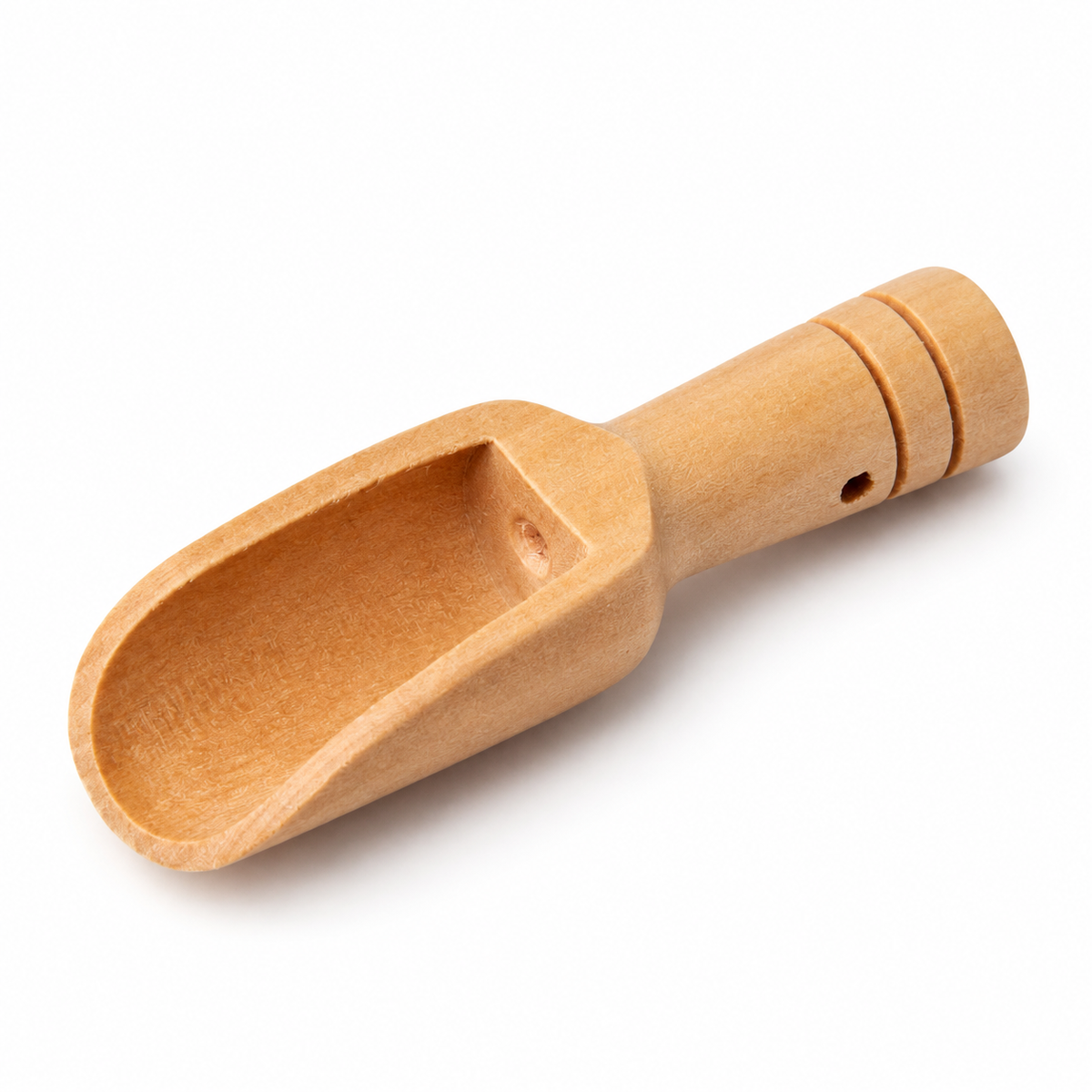 Cucharita de Madera Mini - Baby Spoon — fondo blanco