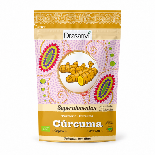 Cúrcuma Polvo Bio 150g — fondo blanco