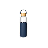 Botella Vidrio Tapa Madera 550ml (3 Colores)