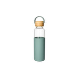 Botella Vidrio Tapa Madera 550ml (3 Colores)