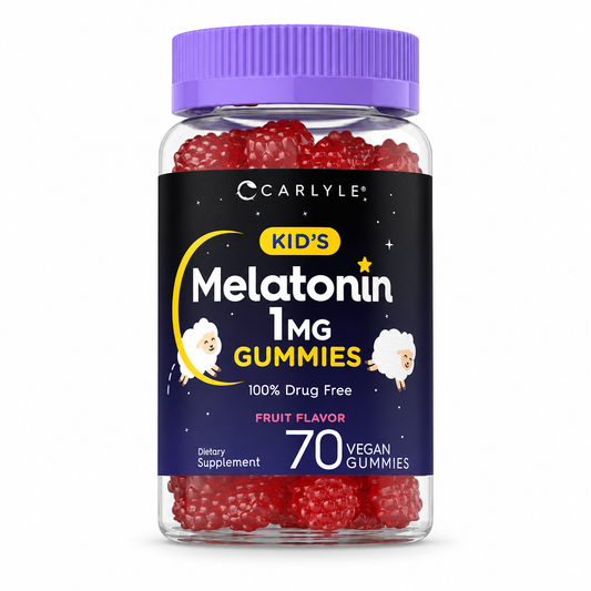 Carlyle - Gomitas de Melatonina para Niños 1mg — fondo blanco