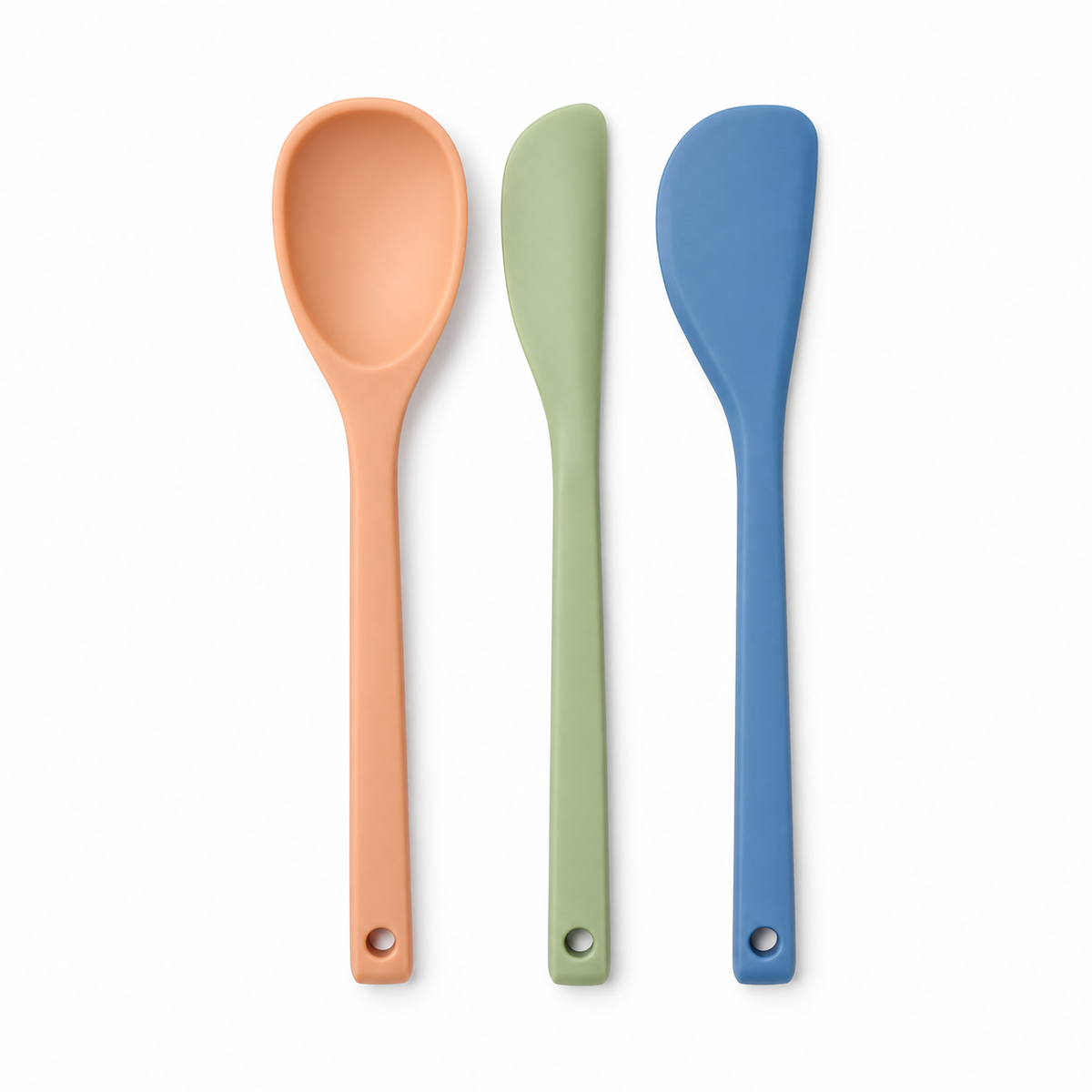 Figmint Mini Spatula Set 3 Piezas Colores — fondo blanco