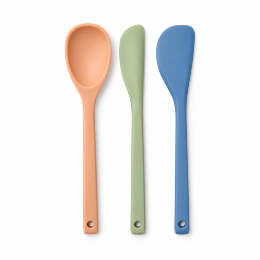 Figmint Mini Spatula Set 3 Piezas Colores — fondo blanco