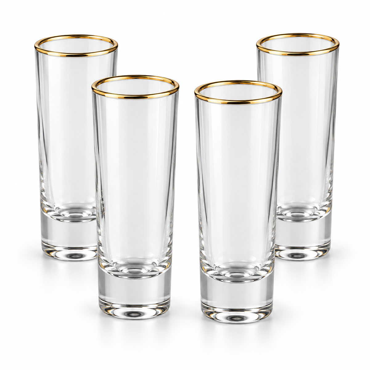 Thyme & Table 4 Piece Shot Glass Set — fondo blanco
