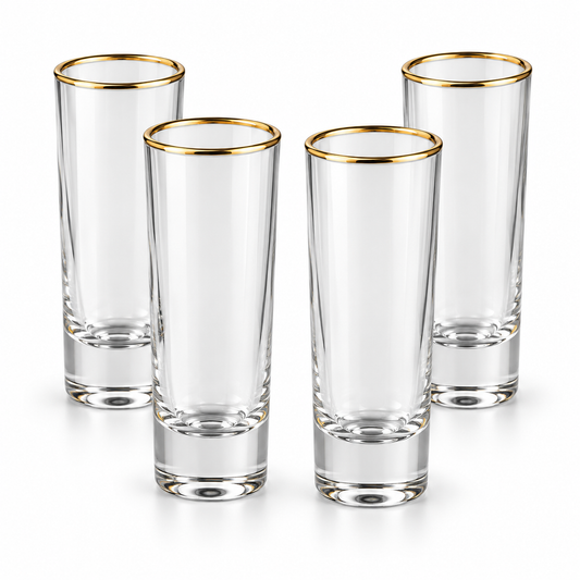 Thyme & Table 4 Piece Shot Glass Set — fondo blanco