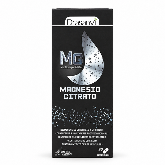 Citrato de Magnesio 90 Comprimidos — fondo blanco
