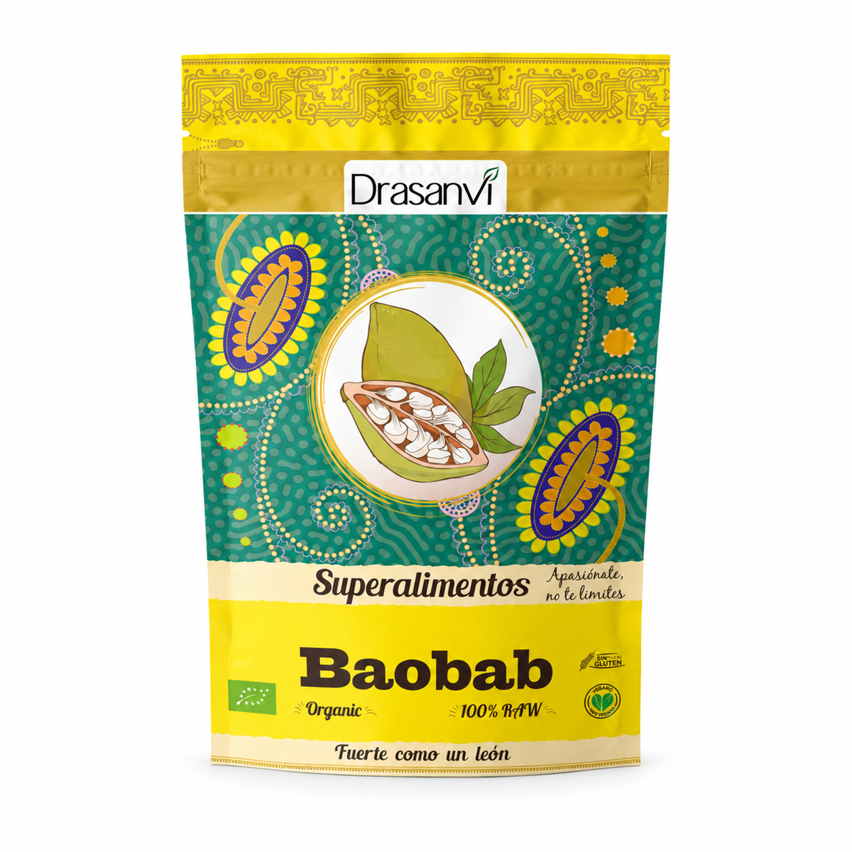 Baobab Bio 125 g — fondo blanco