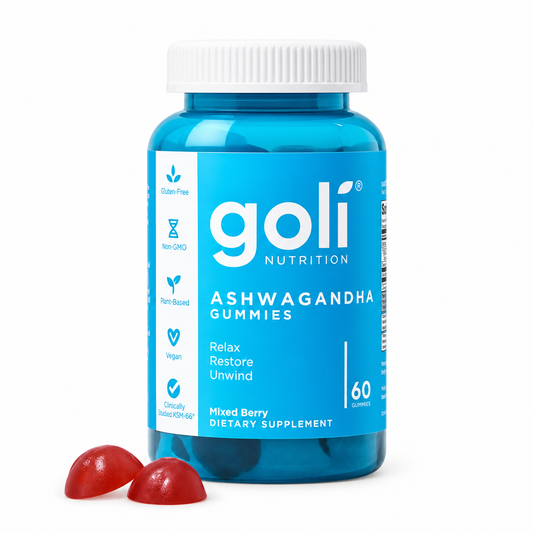Gomitas Goli – Ashwaganda 60 Unidades — fondo blanco