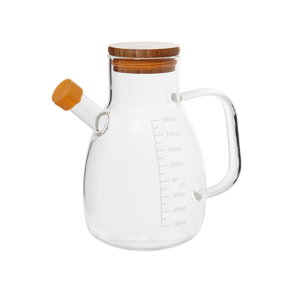 Tetera Vidrio Tapa Bamboo 500ml