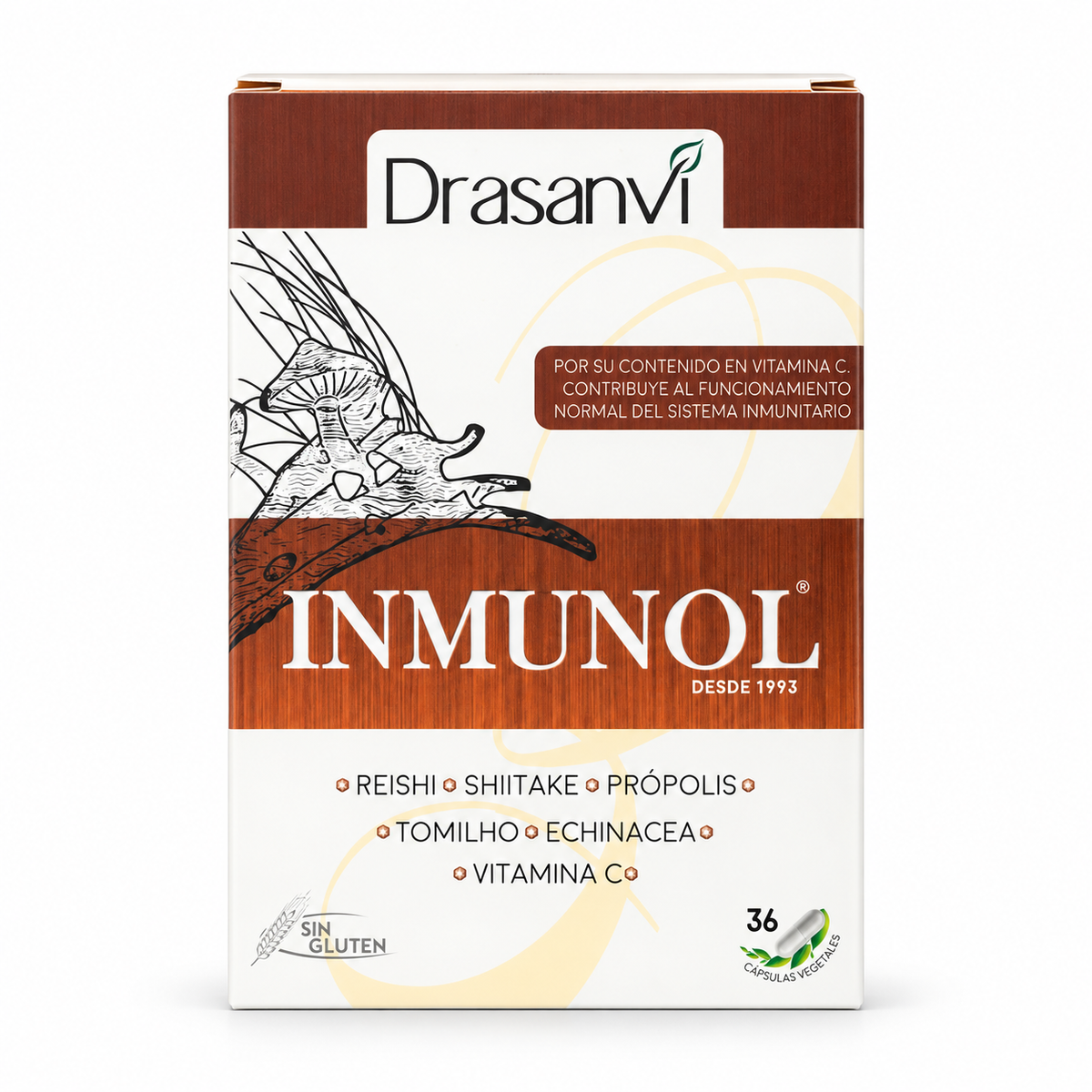 Inmunol Adultos 36 Capsulas — fondo blanco