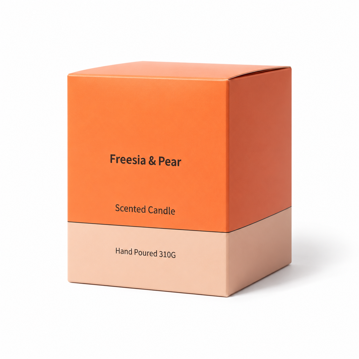 Candela Aromática de Fresia y Pera — fondo blanco