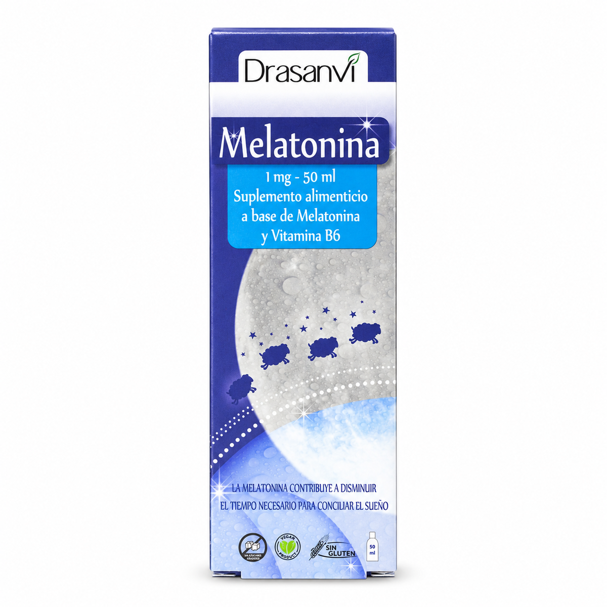 Melatonina Liquida 1mg — fondo blanco