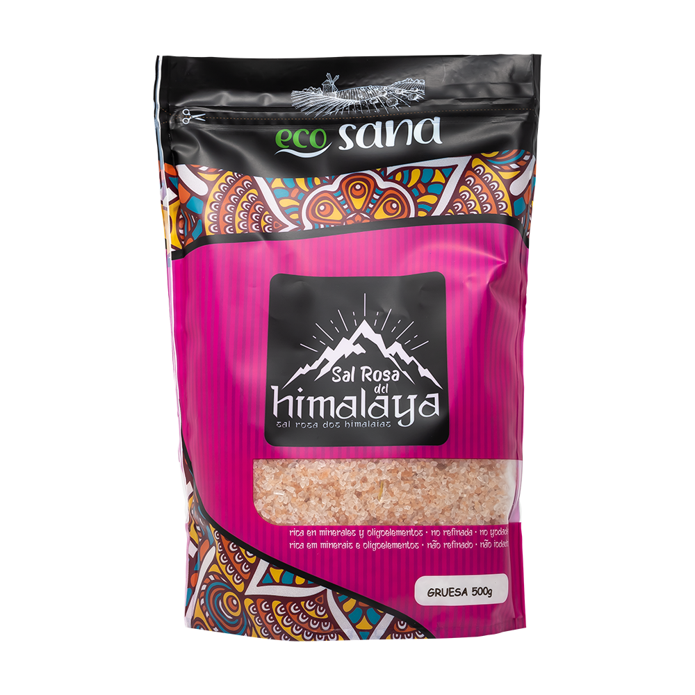 Sal Rosa del Himalaya Gruesa EcoSana 500g