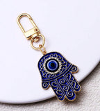 Llavero Hamsa - Key Ring Hamsa Dorado/Plateado