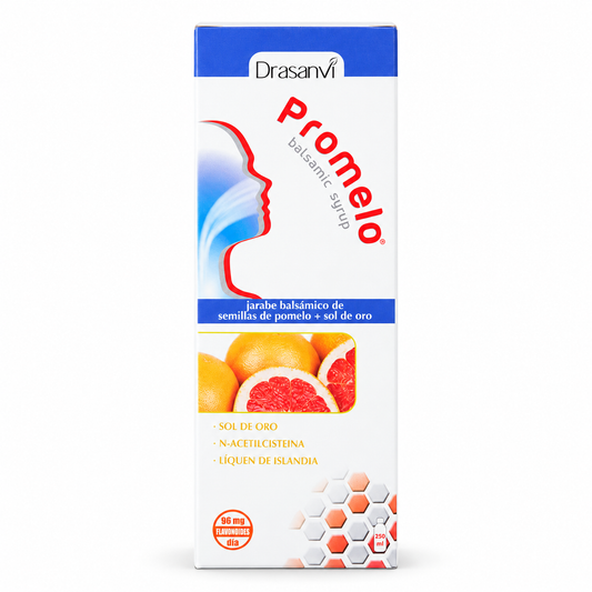 Promelo Jarabe Balsámico 250ml — fondo blanco