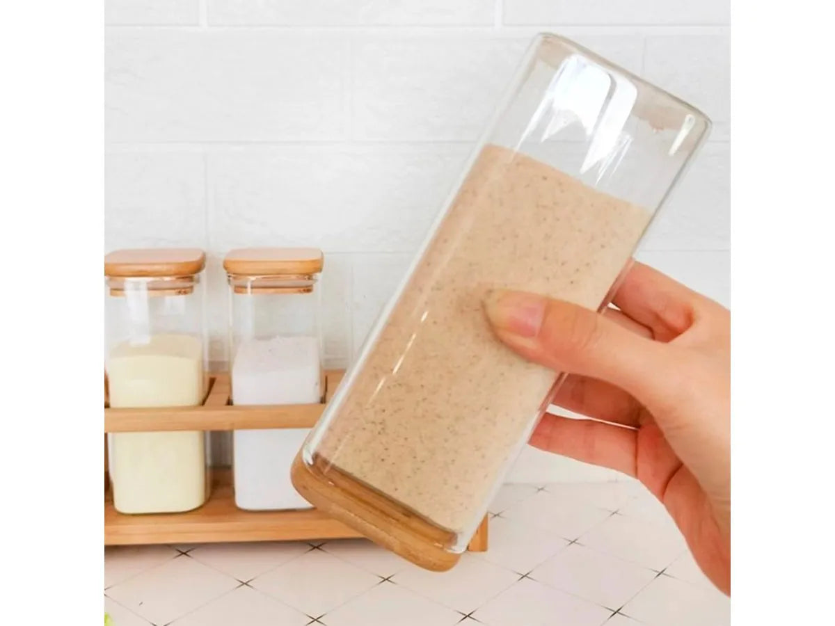 Especiero Organizador Bamboo x3 Frascos Altos