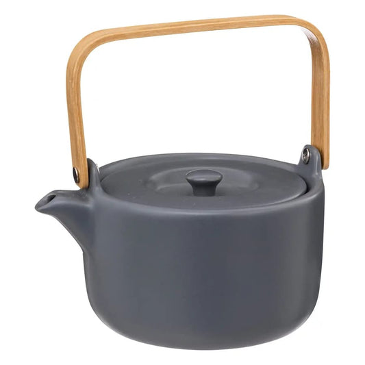 Tetera Loza-Bamboo Color Menta/ Taupe 800ml