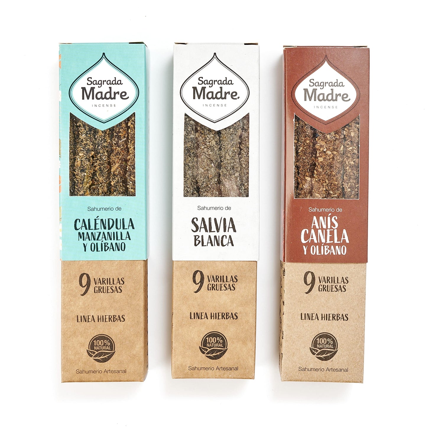 Sagrada Madre - Sahumerios Hierbas 9Px