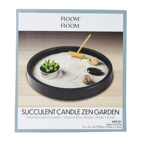 Succulent Candle Zen Garde