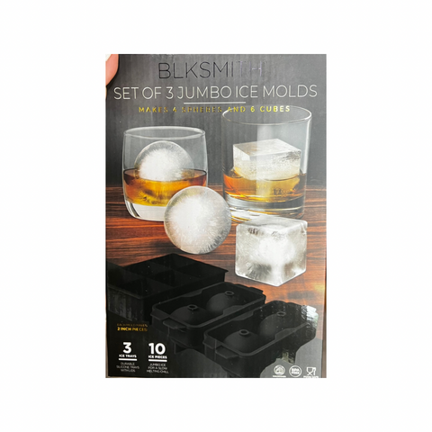 BLKSMITH Jumbo Ice Molds 3 Moldes Grandes