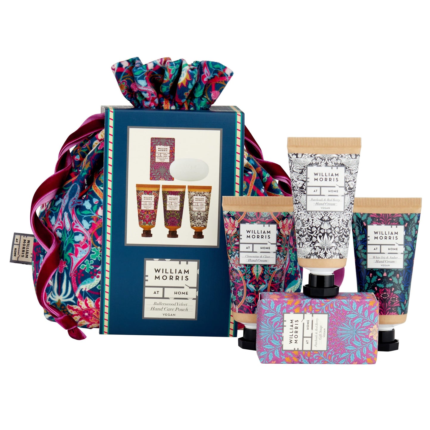 William Morris - 3 Hand Cream + Soap & Bolsito