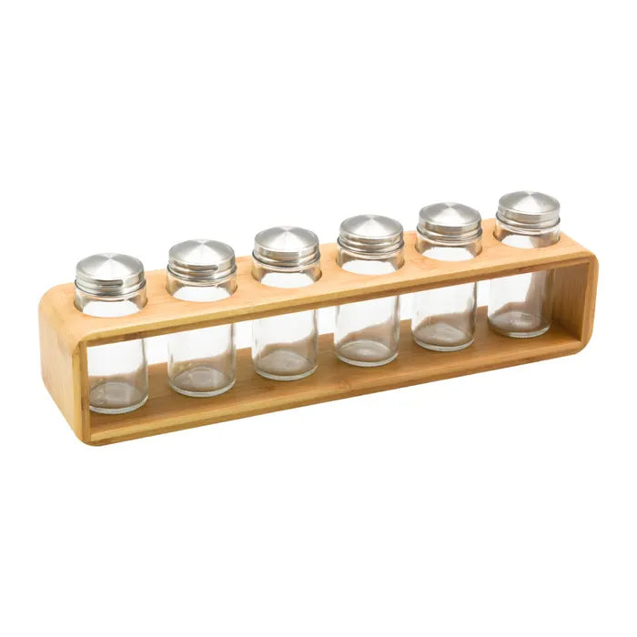 Especiero - Spice Rack Bamboo 6 Piezas Premium