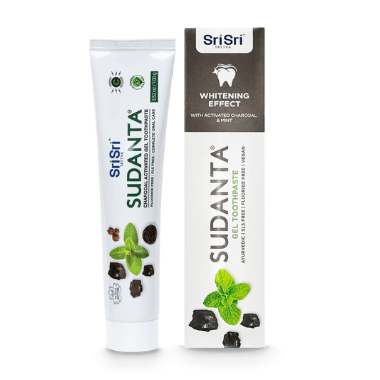 SriSri Tattva Sudanta - Pasta - Tootpaste Carbón Activado 100g
