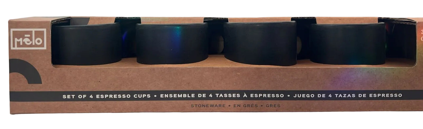 Set 4 Tacitas Premium Expresso Groove Mēlo