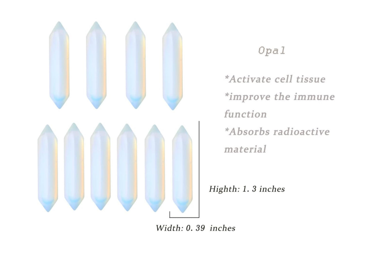 Cristales de Cuarzo - Piedra Reiki Curativa 1.3 Pulgadas Unidad