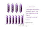 Cristales de Cuarzo - Piedra Reiki Curativa 1.3 Pulgadas Unidad
