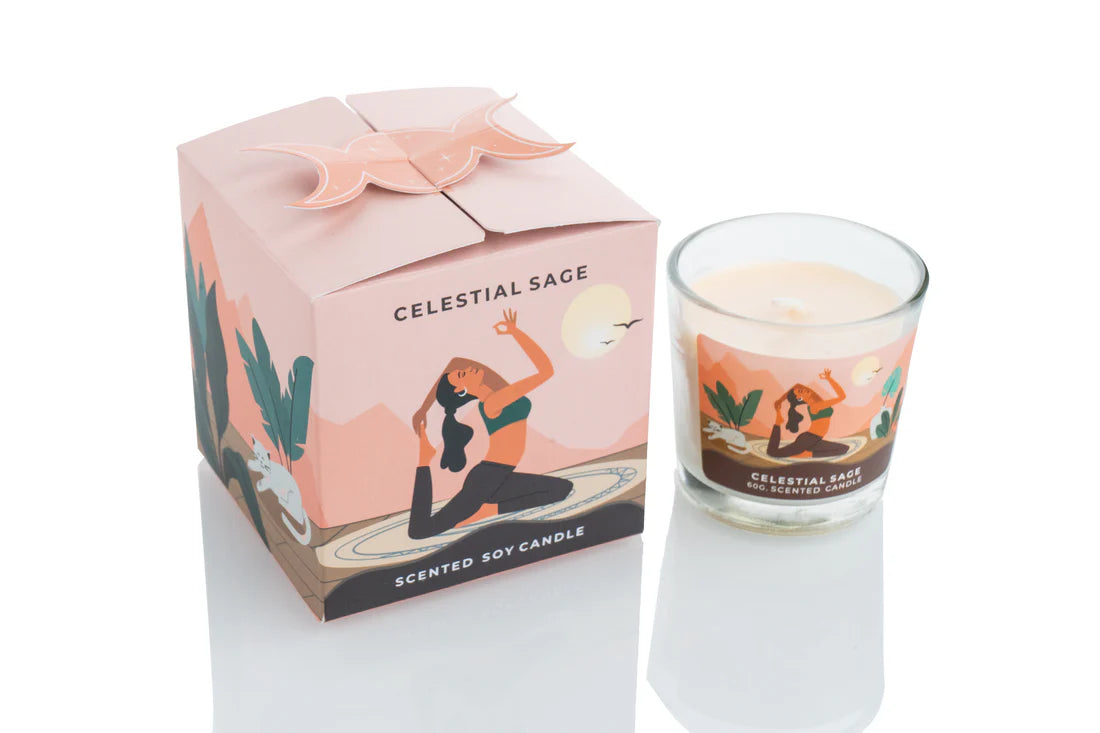 Vela Aromática de Soja 60 g – Colección Lunar