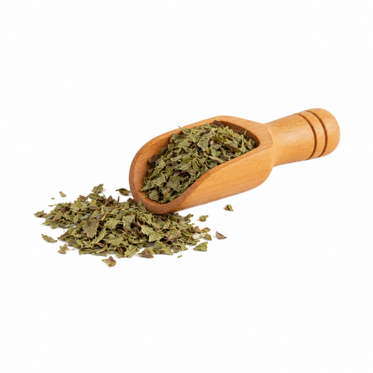 Albahaca seca en cucharita de madera – presentación de 25 g