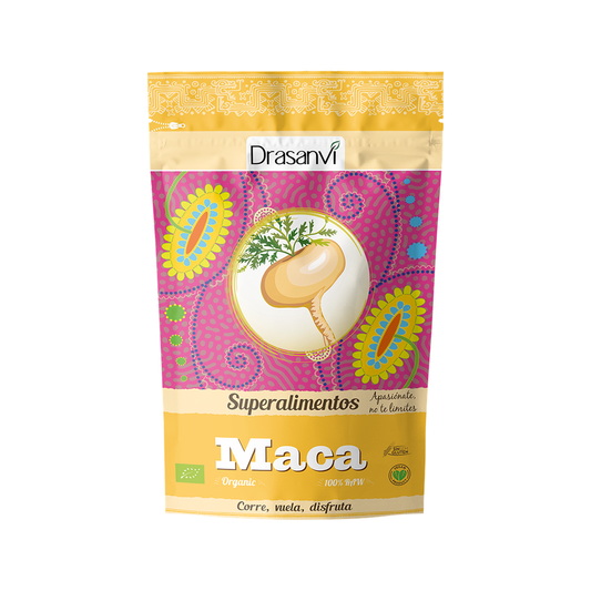 Maca Bio 225g — fondo blanco, encuadre uniforme