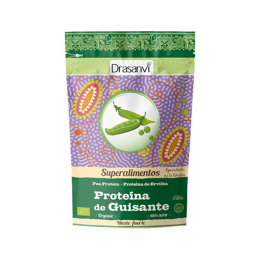 Proteína de Gisante Bio 250g — fondo blanco, encuadre uniforme