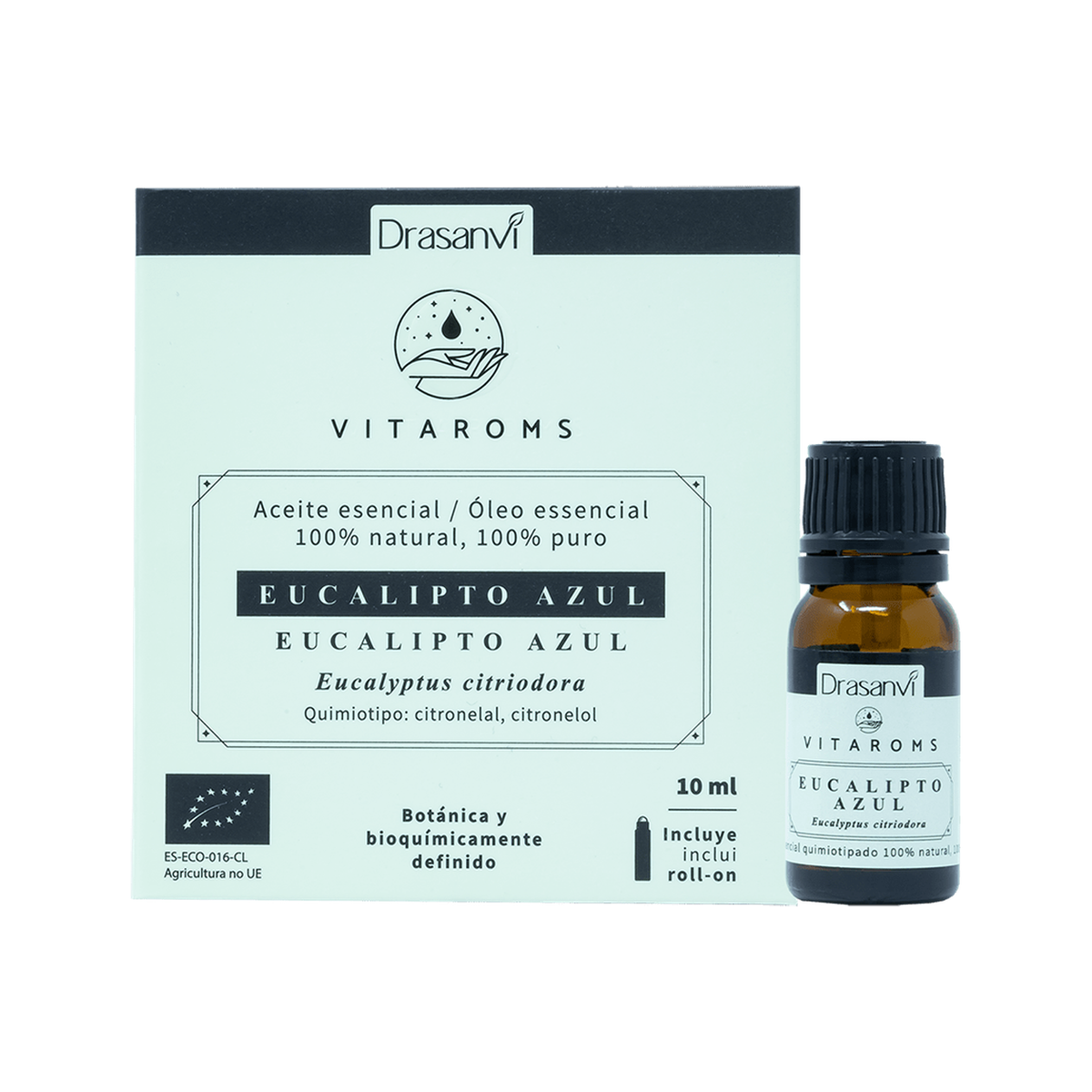 Vitaroms - Aceites Esenciales 10ml — fondo blanco, encuadre uniforme