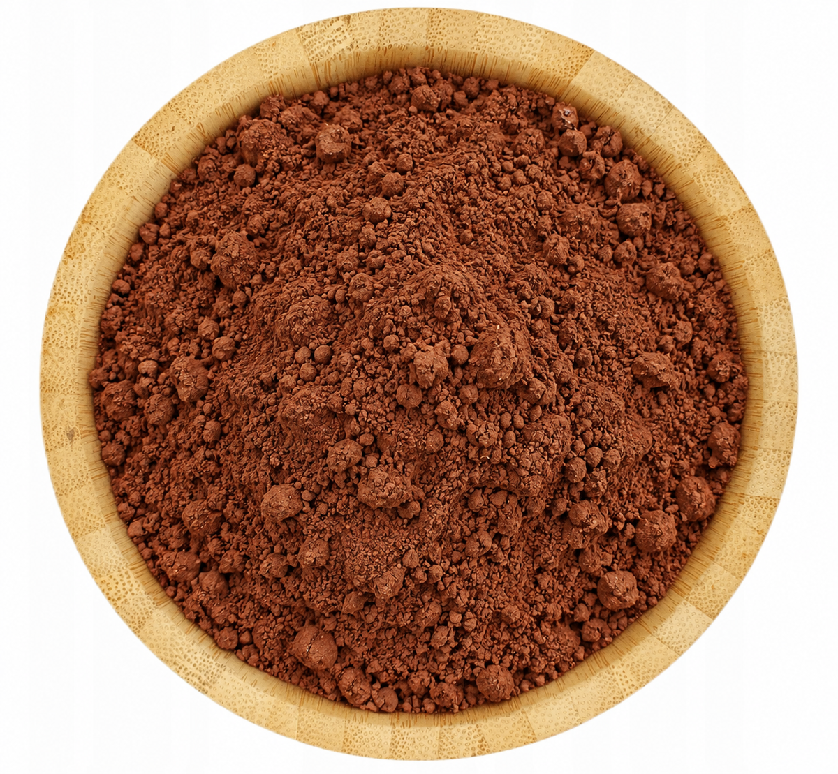 Cacao en polvo en tazón de bambú – presentaciones 500 g y 1 kg