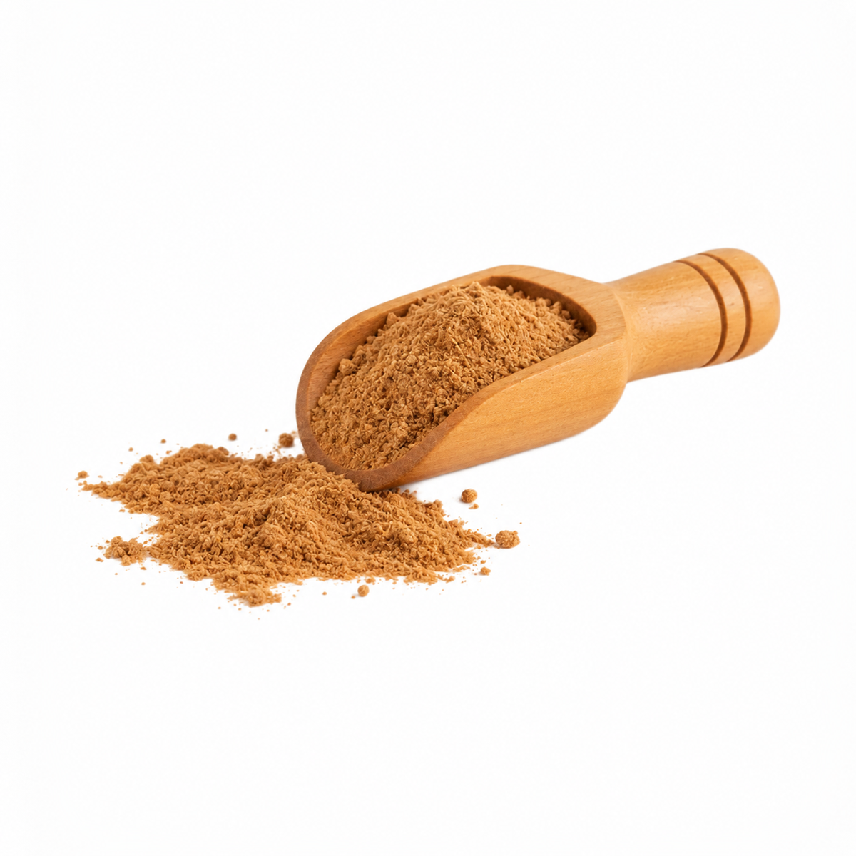 Canela de Ceilán molida orgánica en cucharita de madera – presentación de 60 g