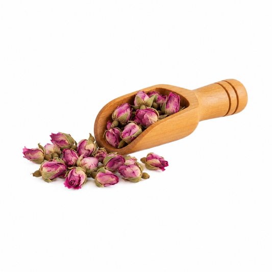 Capullitos de rosa en cucharita de madera – presentación de 32 g