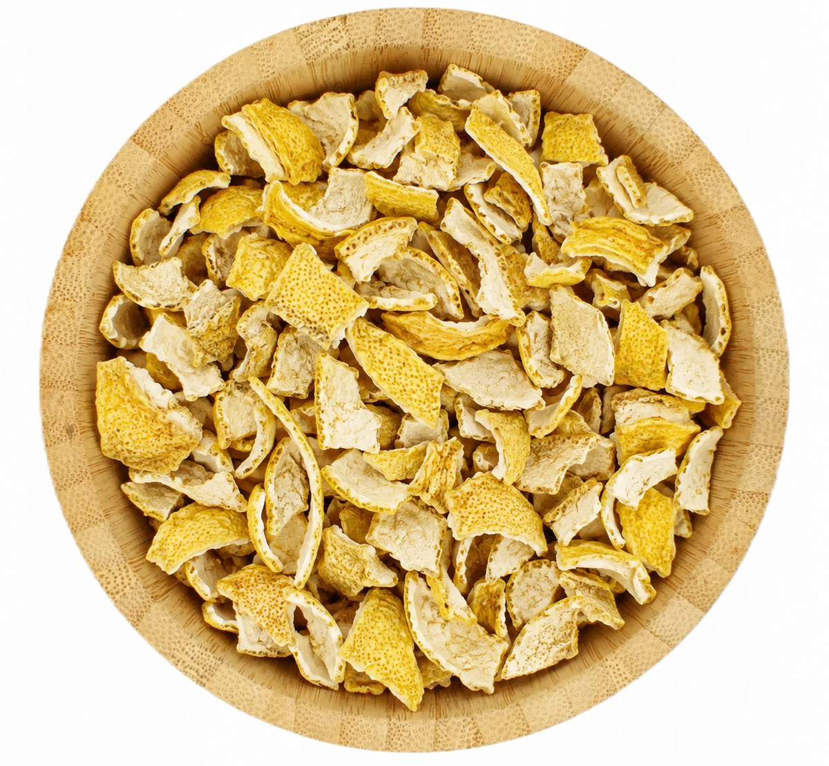 Cáscara de limón en tazón de bambú – presentación de 500 g