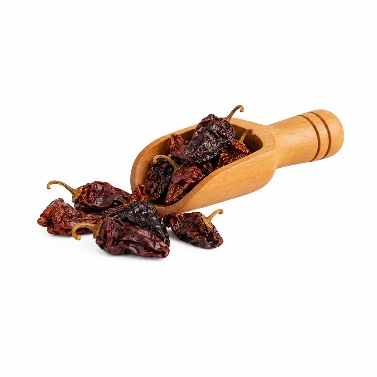 Chile morita entero en cucharita de madera – presentación de 50 g