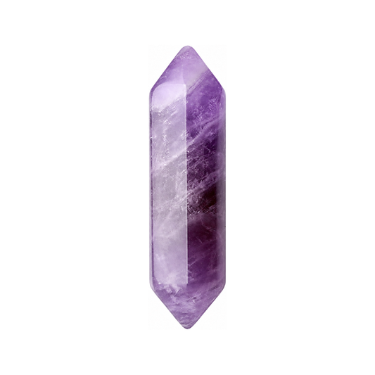 Cristal · Amatista — una pieza, fondo blanco